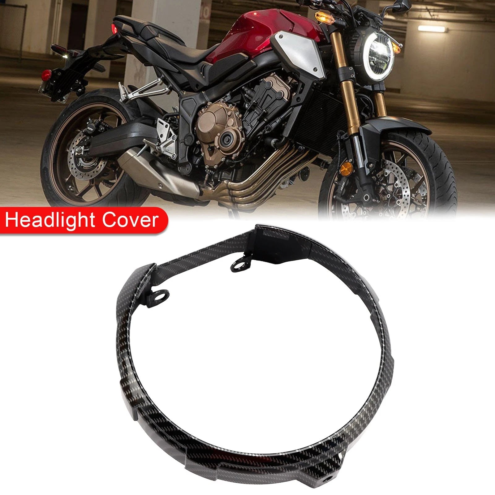 ABS Plastic Headlight Cover Fairing Cowl for Honda CB650R (2019–2021)