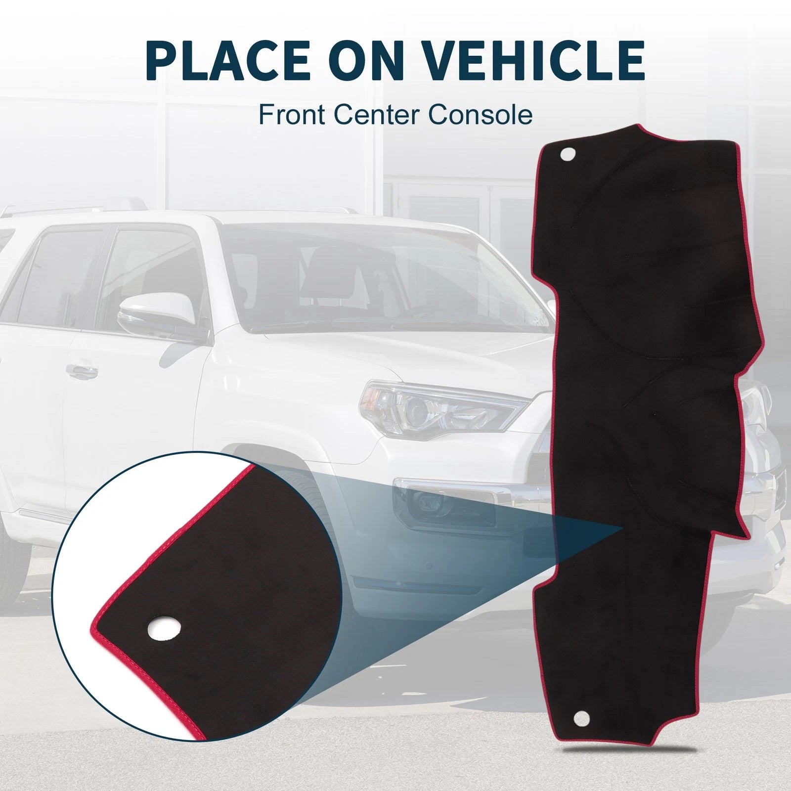 Set of 2 Dashboard Dash Cover Mats for Nissan Micra March K13 (2010–2017)