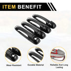Set of 4 Car Door Handle Protectors for Dodge Ram 1500 (2002–2008) Glossy Black