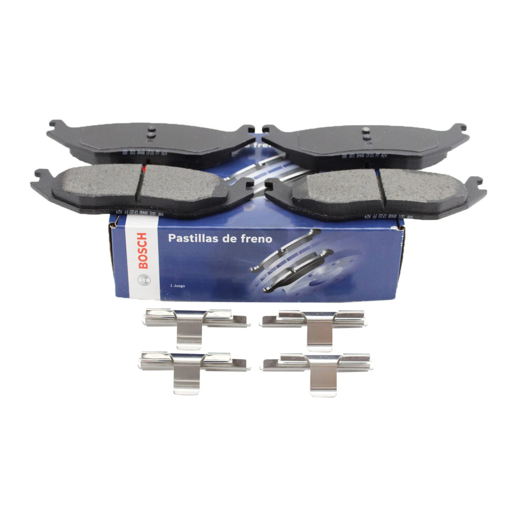 Set of 4 Rear Disc Brake Pads for Chrysler Aspen Dodge Durango Ram 1500 (Bosch BE967H)