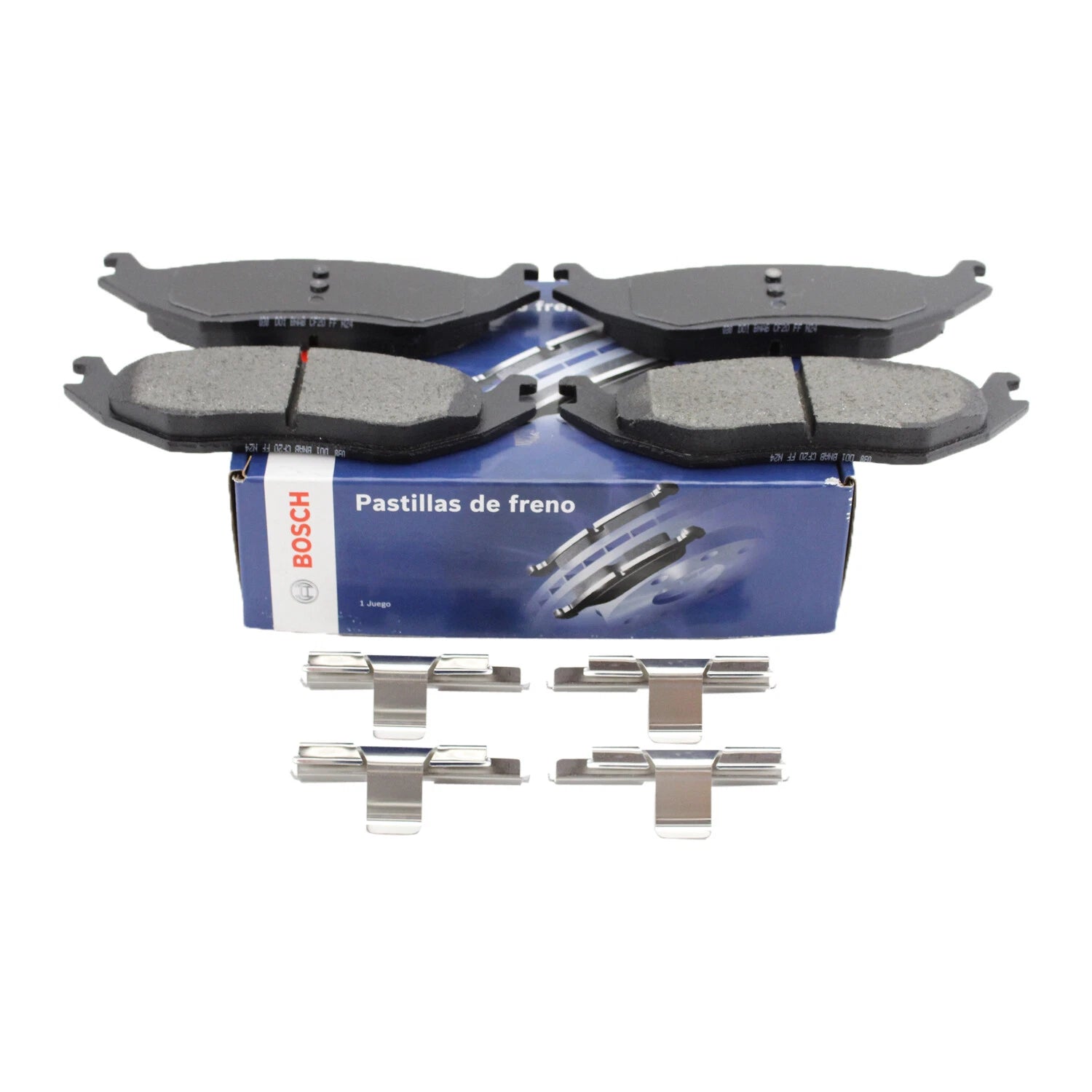 Set of 4 Rear Disc Brake Pads for Chrysler Aspen Dodge Durango Ram 1500 (Bosch BE967H)