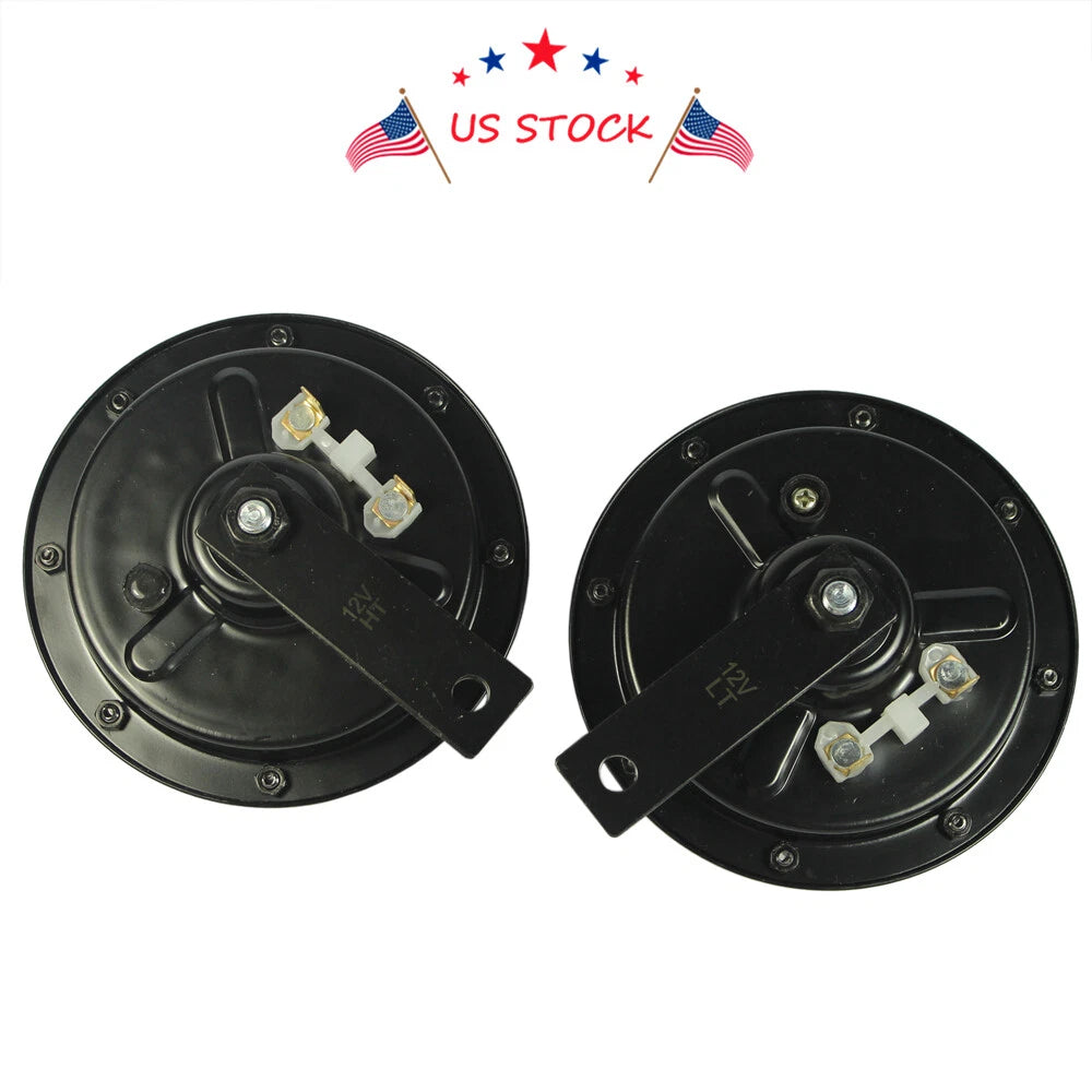 2X Electric Blast Tone Horn Kit for 12V Vehicles
