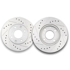 Drilled and Slotted Brake Rotors for Honda Civic del Sol CRX 4-Lug
