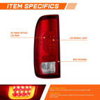 3D LED C-Bar Tail Light for Ford Super Duty (1997–2007)