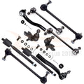 Set of 10 Front Lower Ball Joints and Tie Rods for Lexus ES300, Toyota Camry (2002–2003)