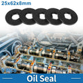 Set of 5 Oil Seal Ring 25x62x8mm Nitrile Rubber for Rotary Shaft 683867648105