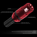 Set of 20 Closed End Lug Nuts M14x1.5 for J2 (Aluminum Red)