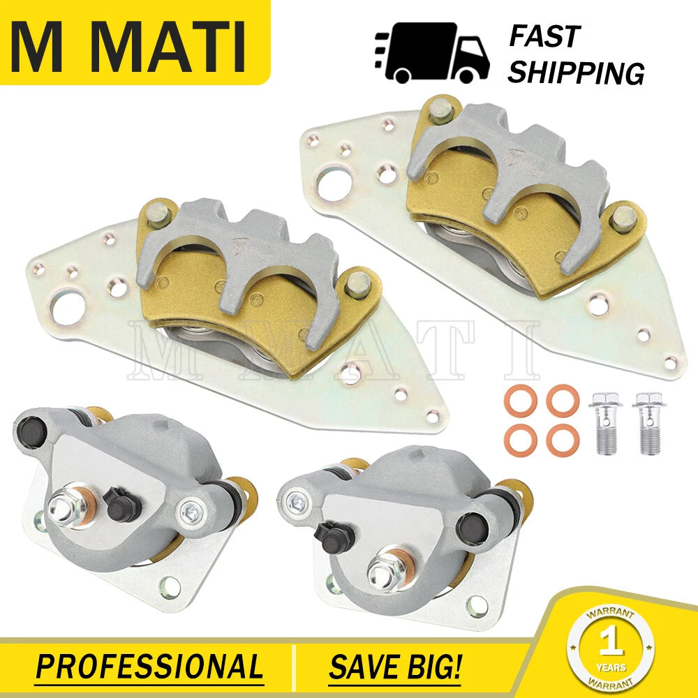 Front Rear Brake Calipers for Polaris RZR 900 Ranger 500 570 700 800 900 (2010–2023)