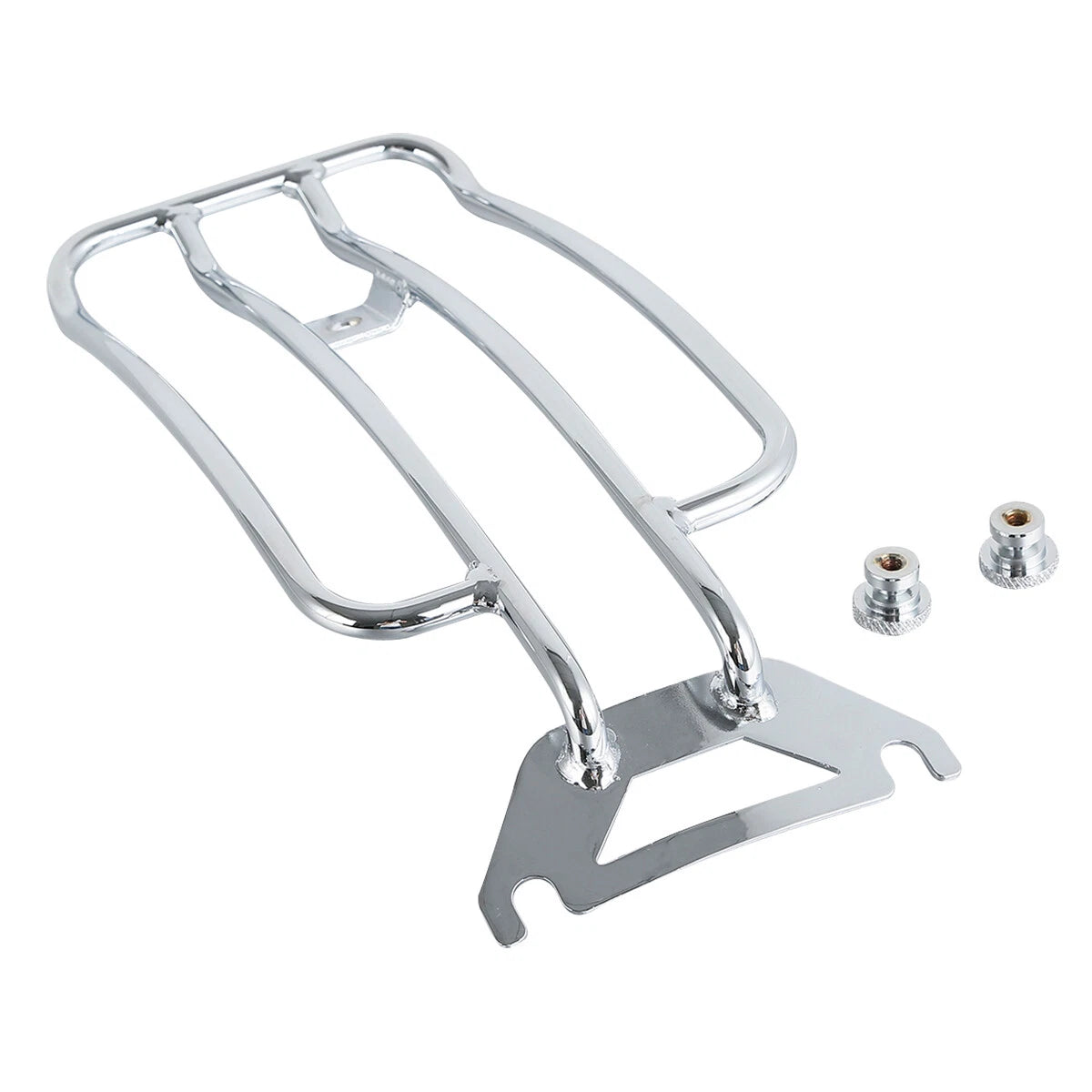 Chrome Solo Seat Luggage Rack for Harley Touring Road King (1998–2022)