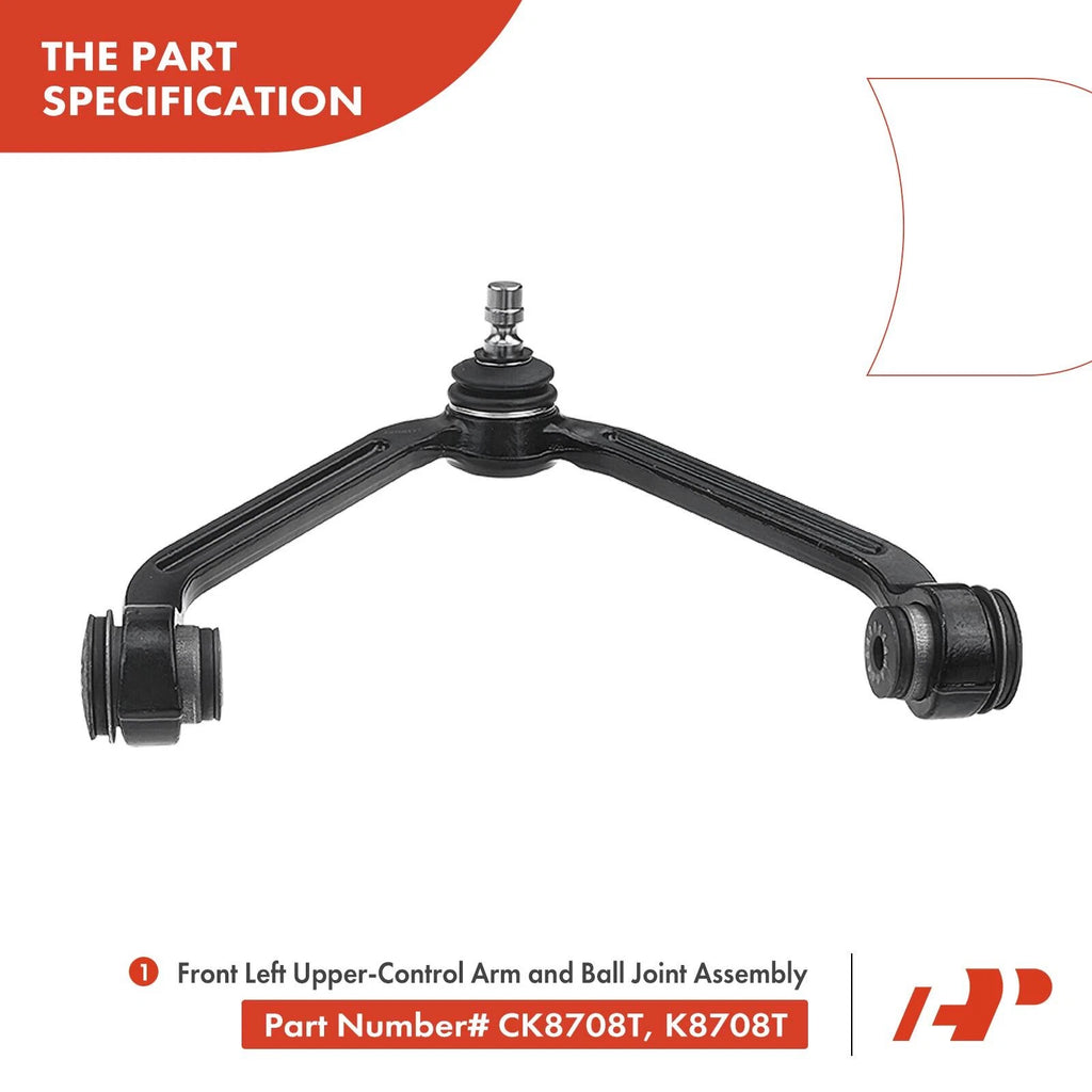 Set of 4 Front Control Arm Ball Joints for Ford Ranger (1998–2011)