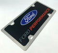 Chrome License Plate Frame with Ford Logo Emblem for Ford Performance (2015–2022)