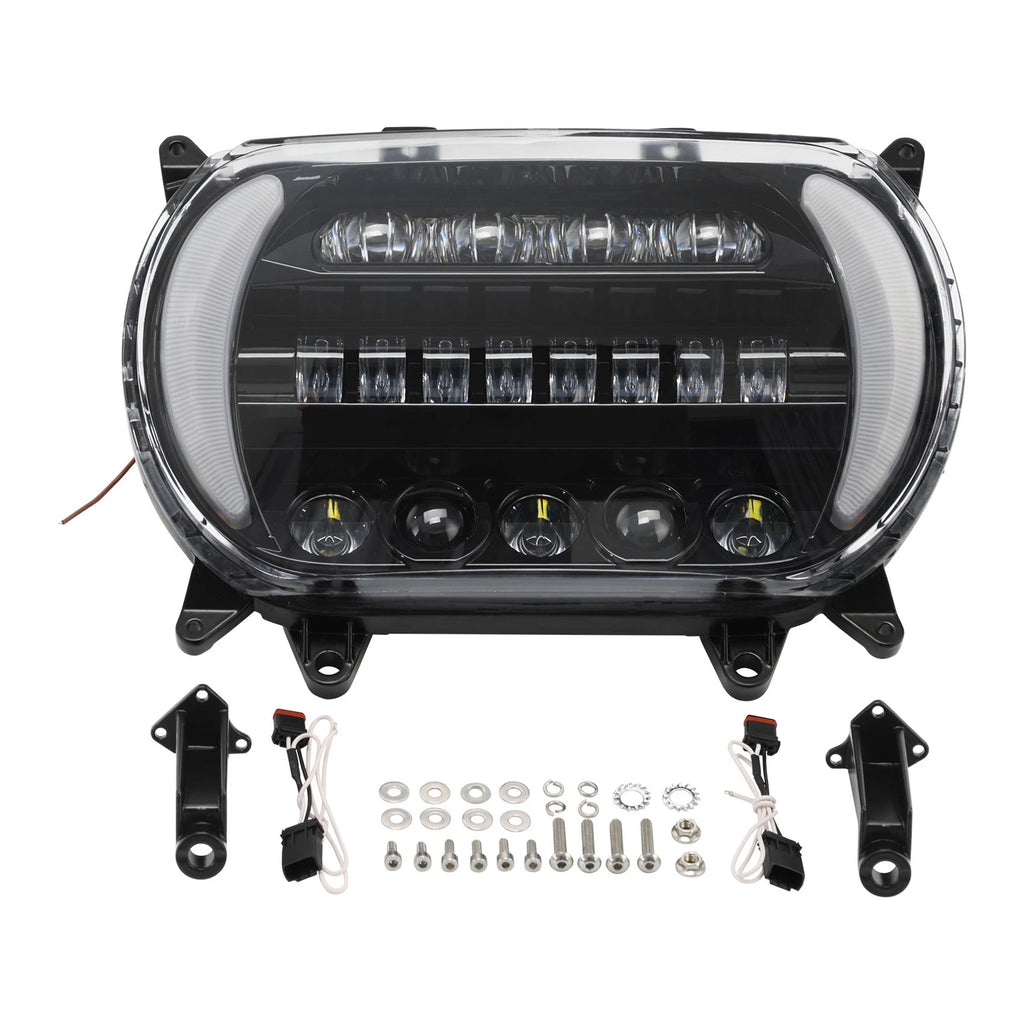 Front LED Headlight Assembly Turn Signal Light for Harley Road Glide (2015–2023)