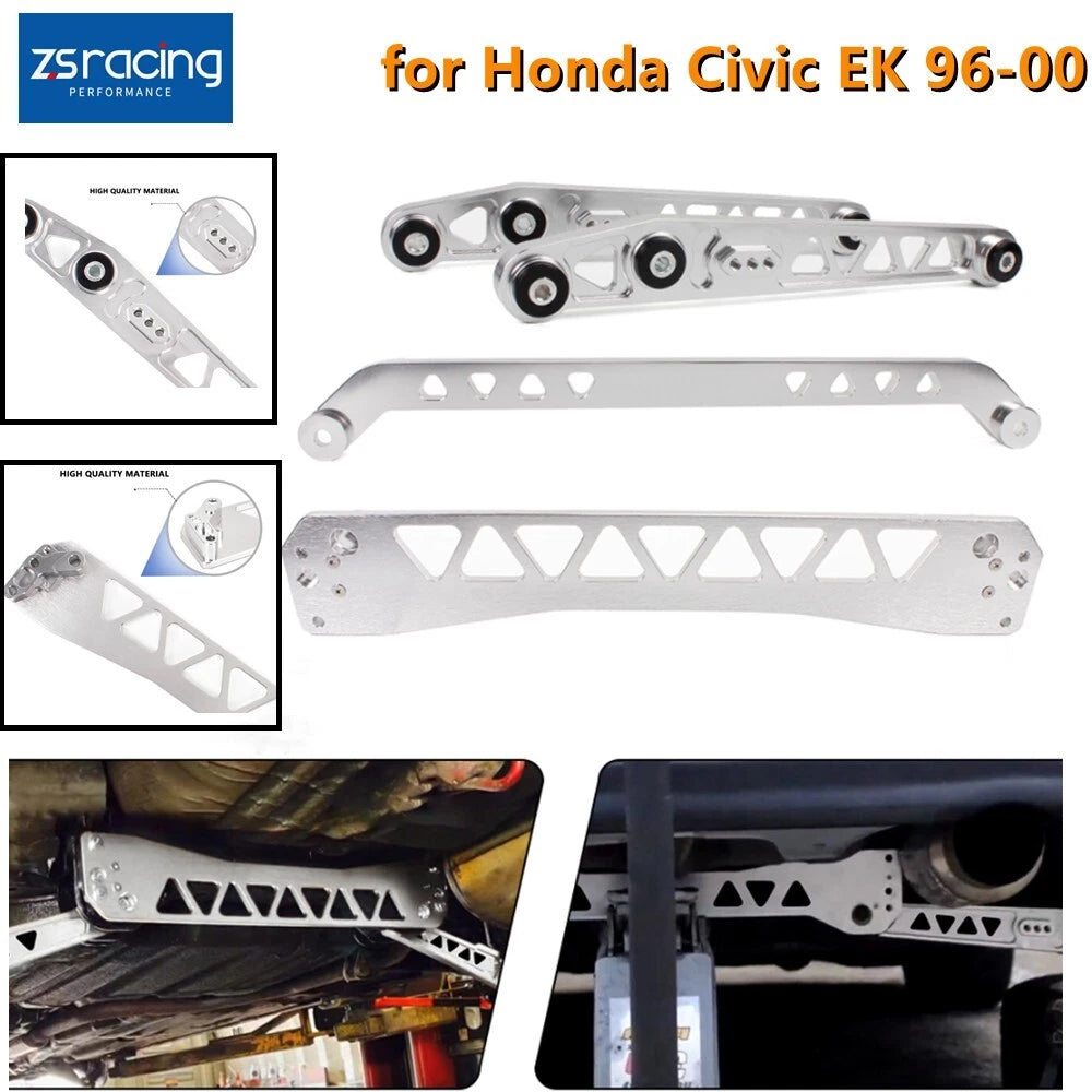 Rear Lower Control Arms for Honda Civic EK (1996–2000) Silver