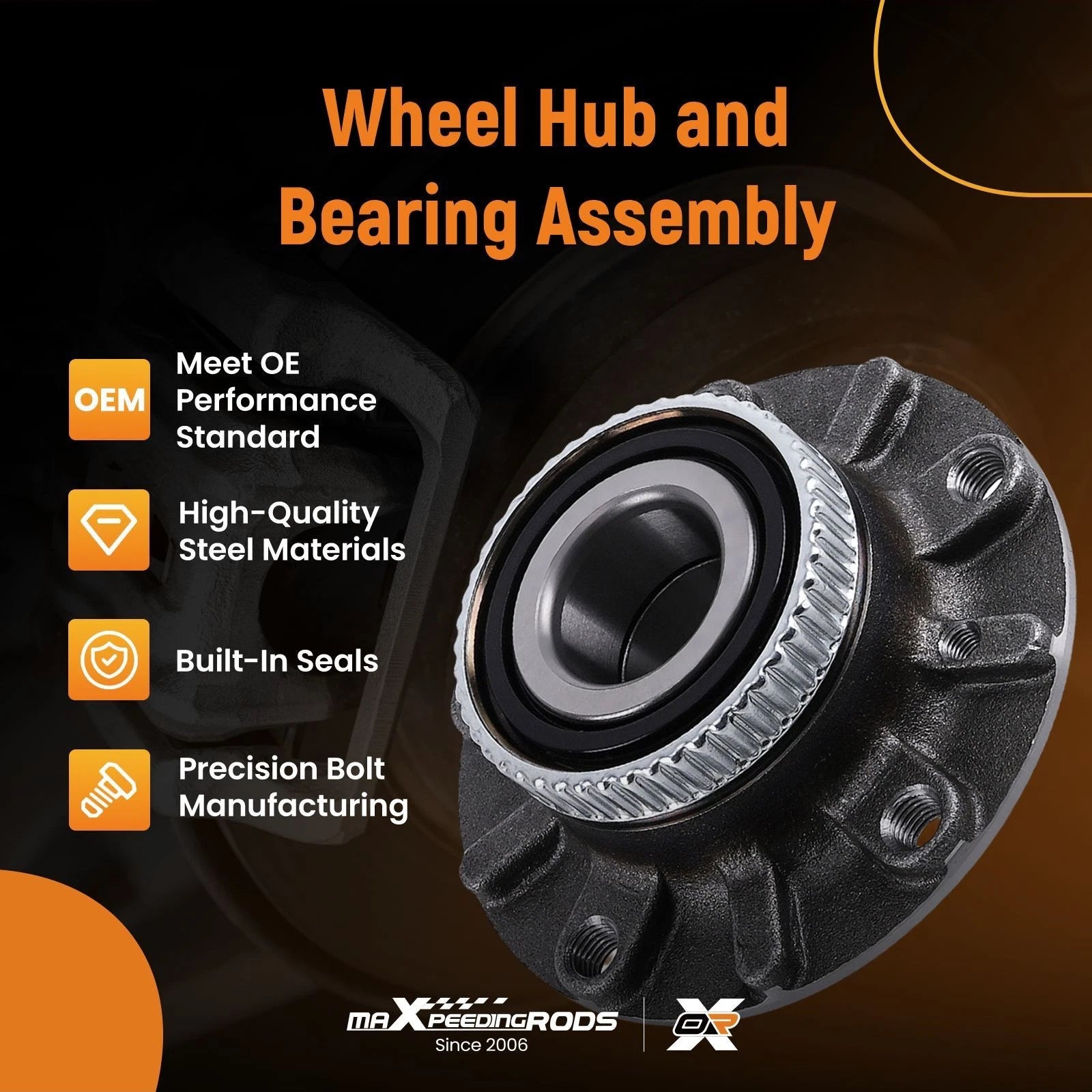 Front Wheel Bearing Kit for BMW 318i 320i 323i 325i 328i 330i (1992–2006)