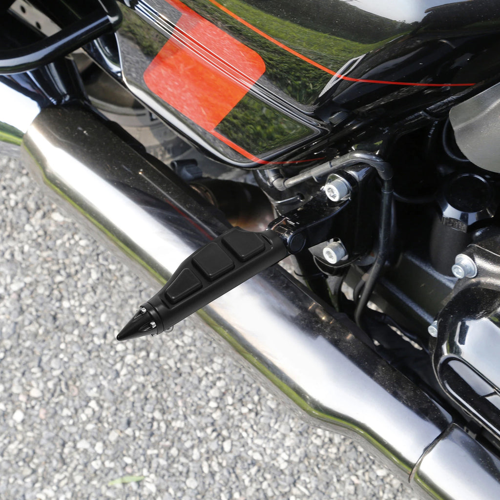 Rear Passenger Foot Rest Footpegs for Harley Touring (2014–2023) Black