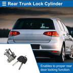 Trunk Lock Cylinder Set with Tailgate Lock & Keys for Volkswagen Golf 