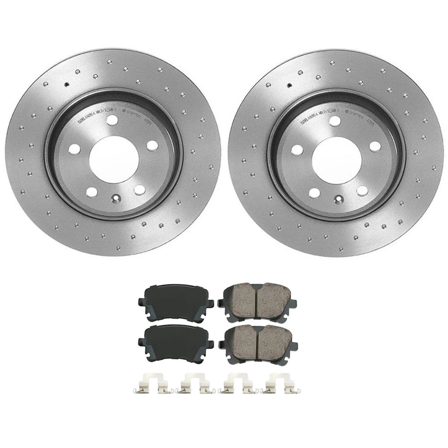 Set of 4 Akebono Euro Pads & Xtra Rotors for Audi A4 A5 Q5 (2009–2019)