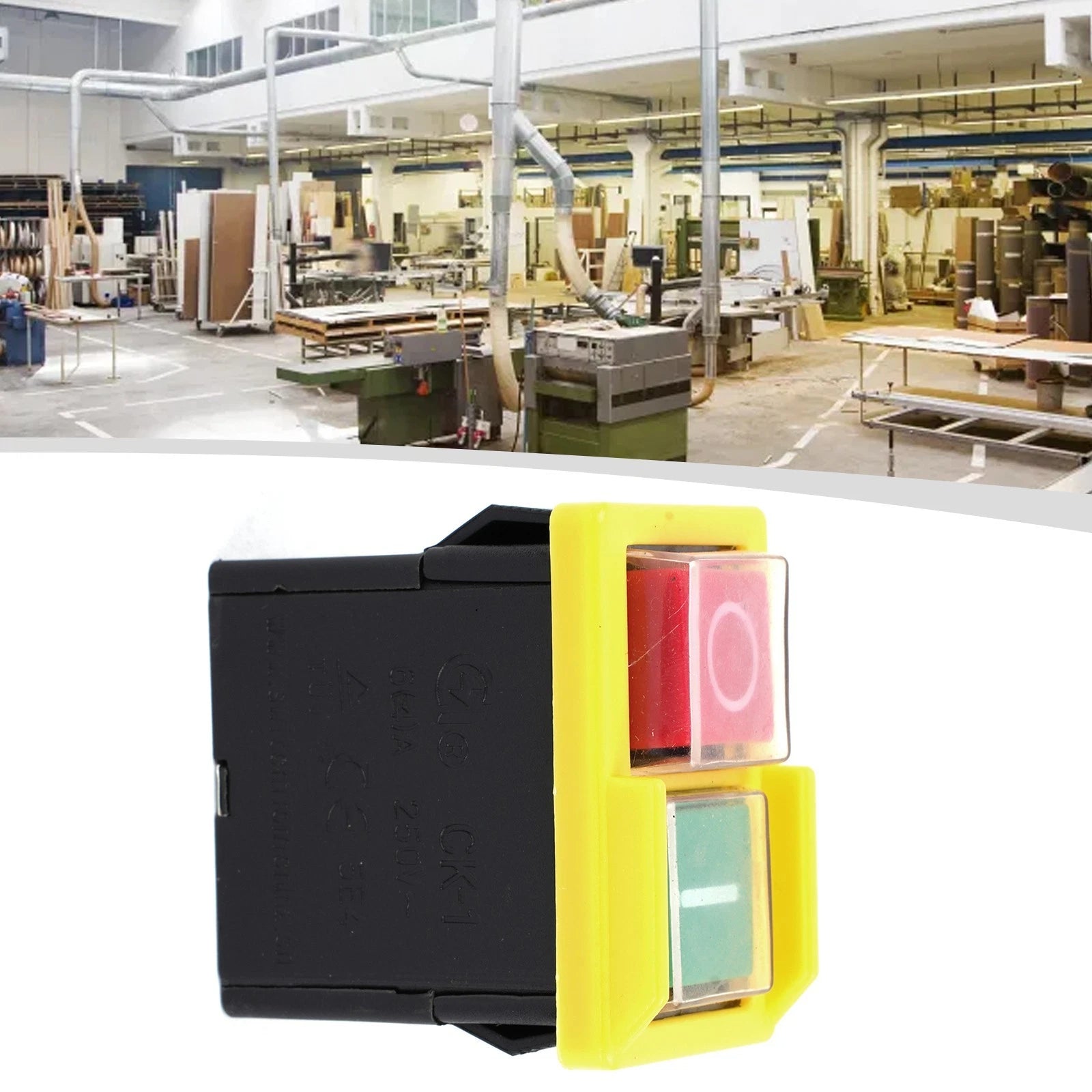 Magnetic Push Button Safety Switch for Universal Applications (1 Pcs)