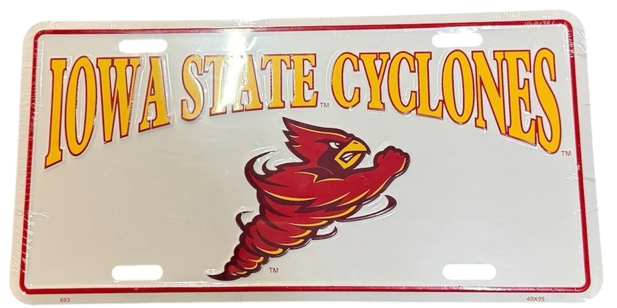 Iowa State Cyclones Metal License Plate for Car Truck