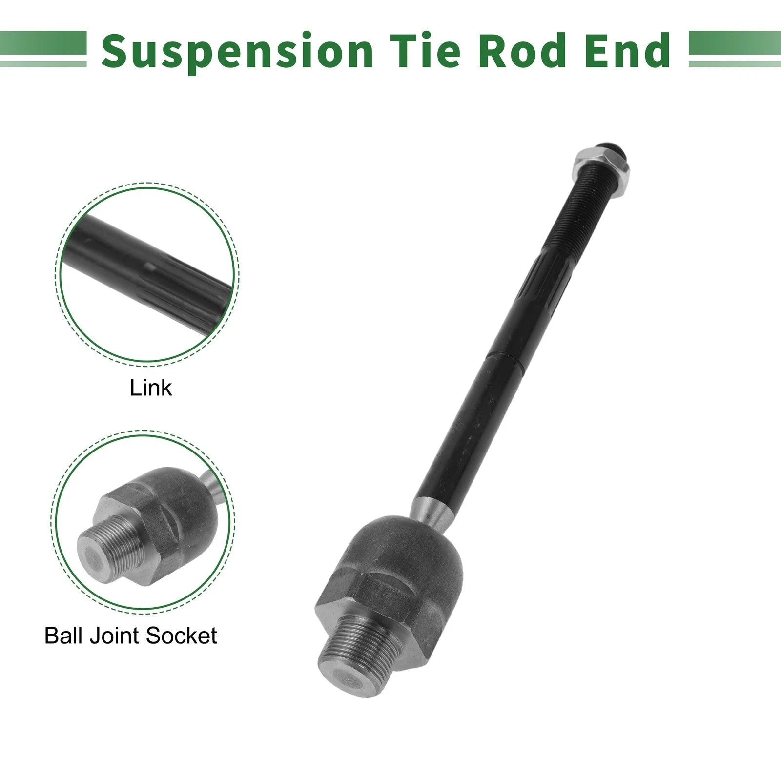 8 Pcs Front Outer Inner Tie Rod Ends & Ball Joints for Dodge Dakota (1997–2004)