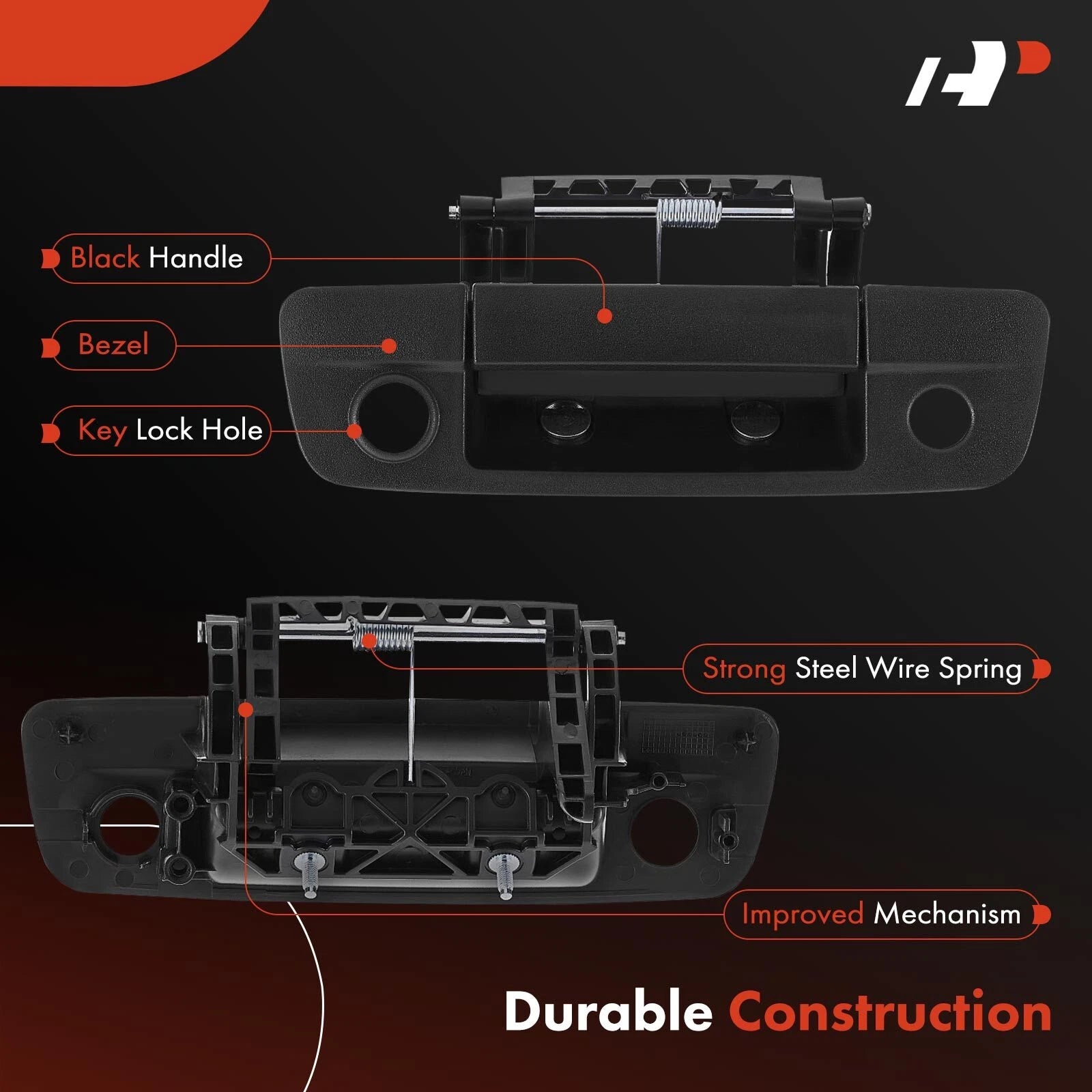 Tailgate Handle with Keyhole & Camera Hole for Dodge Ram 1500 (2009-2010)
