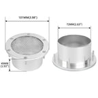 Universal Car Racing Air Duct Grill Bumper Vent Cold Air Intake Cover Kit
