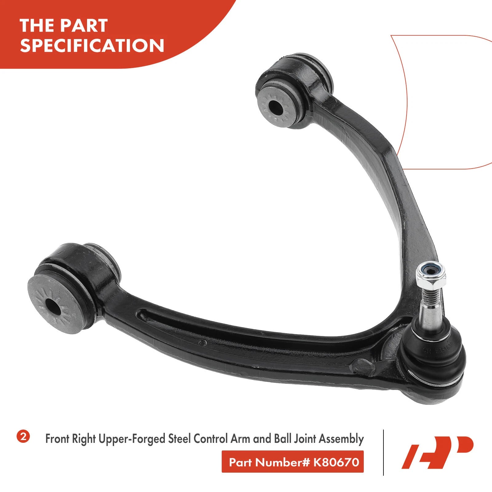 Set of 4 Control Arms with Ball Joints for Chevrolet Silverado 1500 (2007–2018)