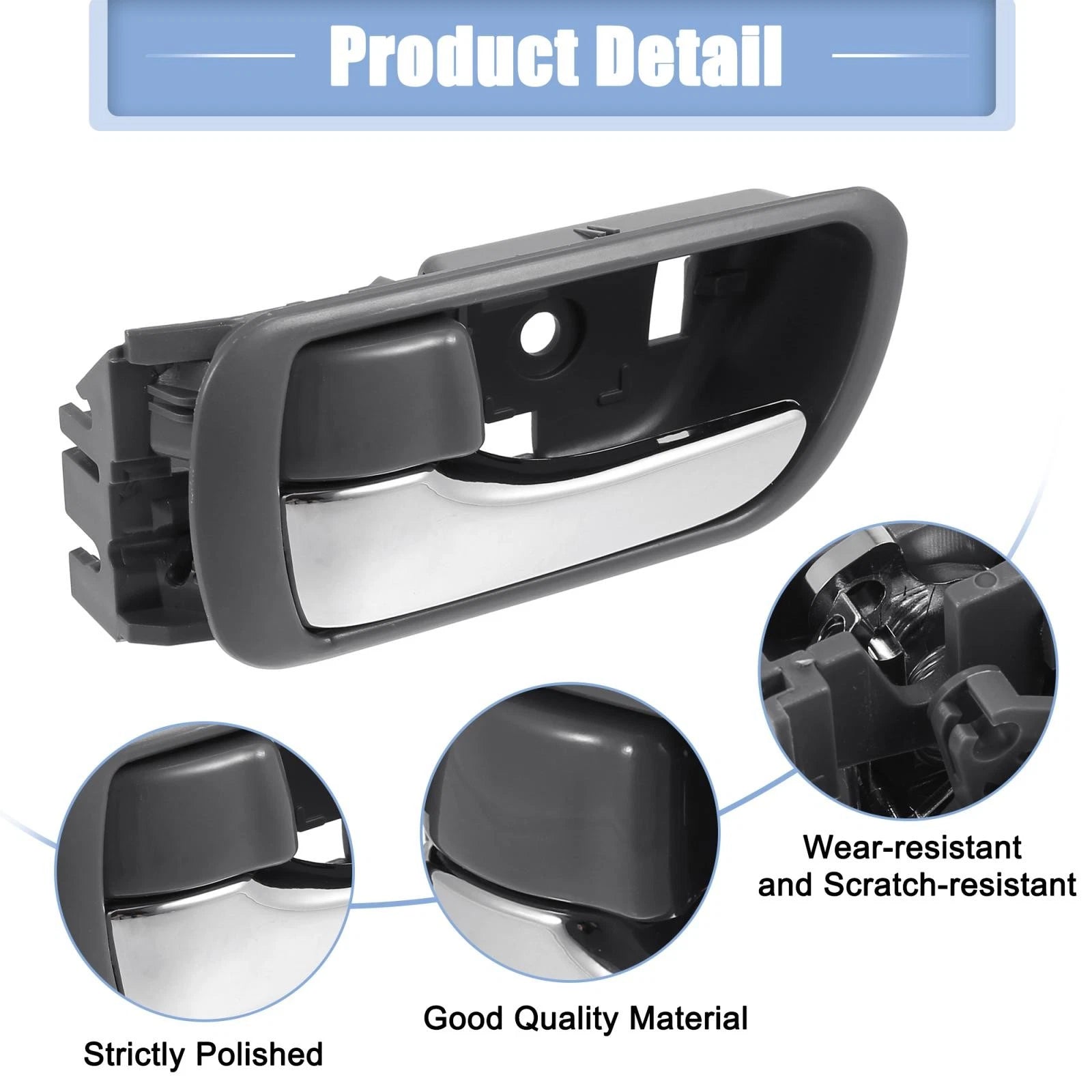 Inner Door Handle for Toyota Camry (2018–2023) - Left Front Rear, Gray