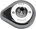 S&S Stealth Teardrop Air Cleaner Cover - Chrome for Harley