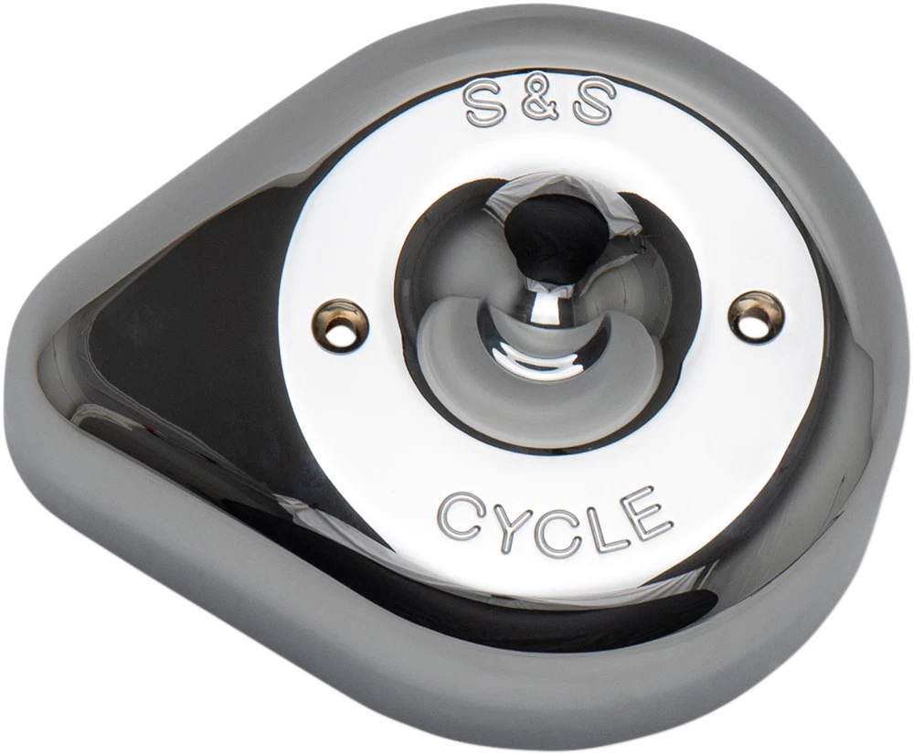 S&S Stealth Teardrop Air Cleaner Cover - Chrome for Harley