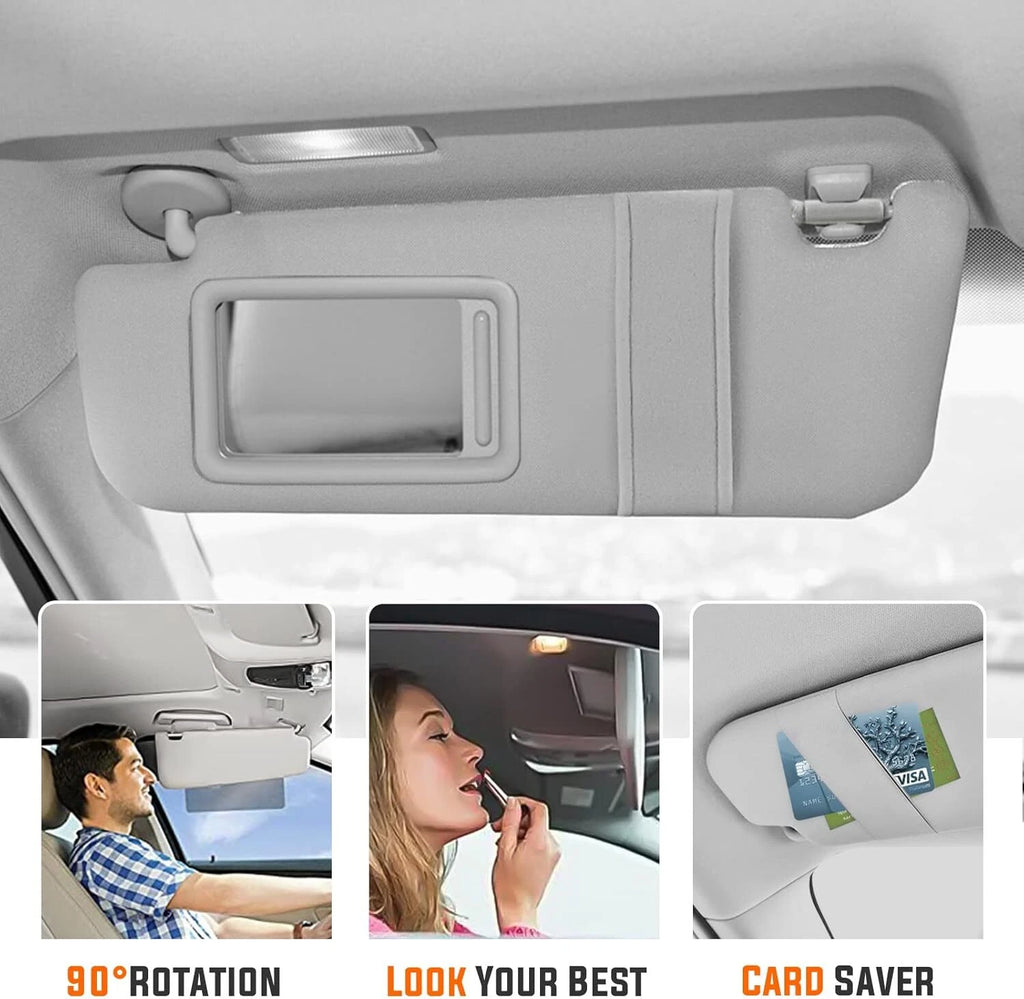 Left Driver Side Sun Visor for Toyota Venza (2009–2016) 74320-0T022-B1
