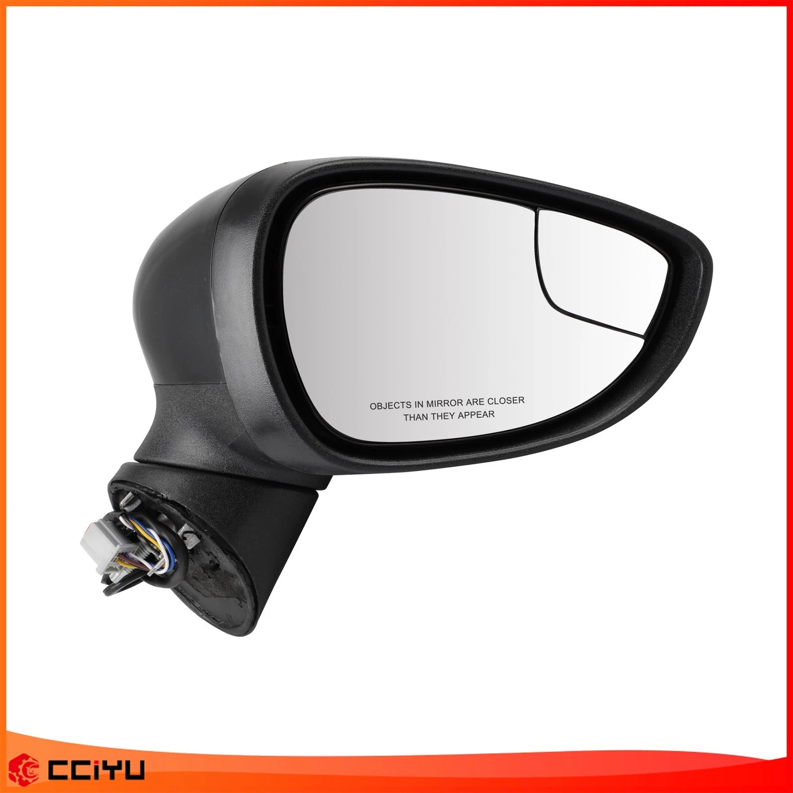 Passenger Side Mirror for Ford Fiesta (2014–2016) Power Signal Lamp Blind Spot