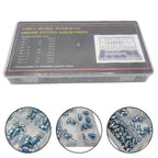 Set of 110 Nickel Plated Iron Grease Nipples for Efficient Lubrication
