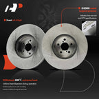 2X Disc Brake Rotors Front for Subaru Outback (2010-2014) Forester (2014-2018)