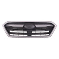 Replacement Black/Silver ABS Plastic Front Grille For 2018-2019 Subaru Legacy