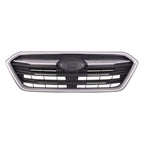 Replacement Black/Silver ABS Plastic Front Grille For 2018-2019 Subaru Legacy