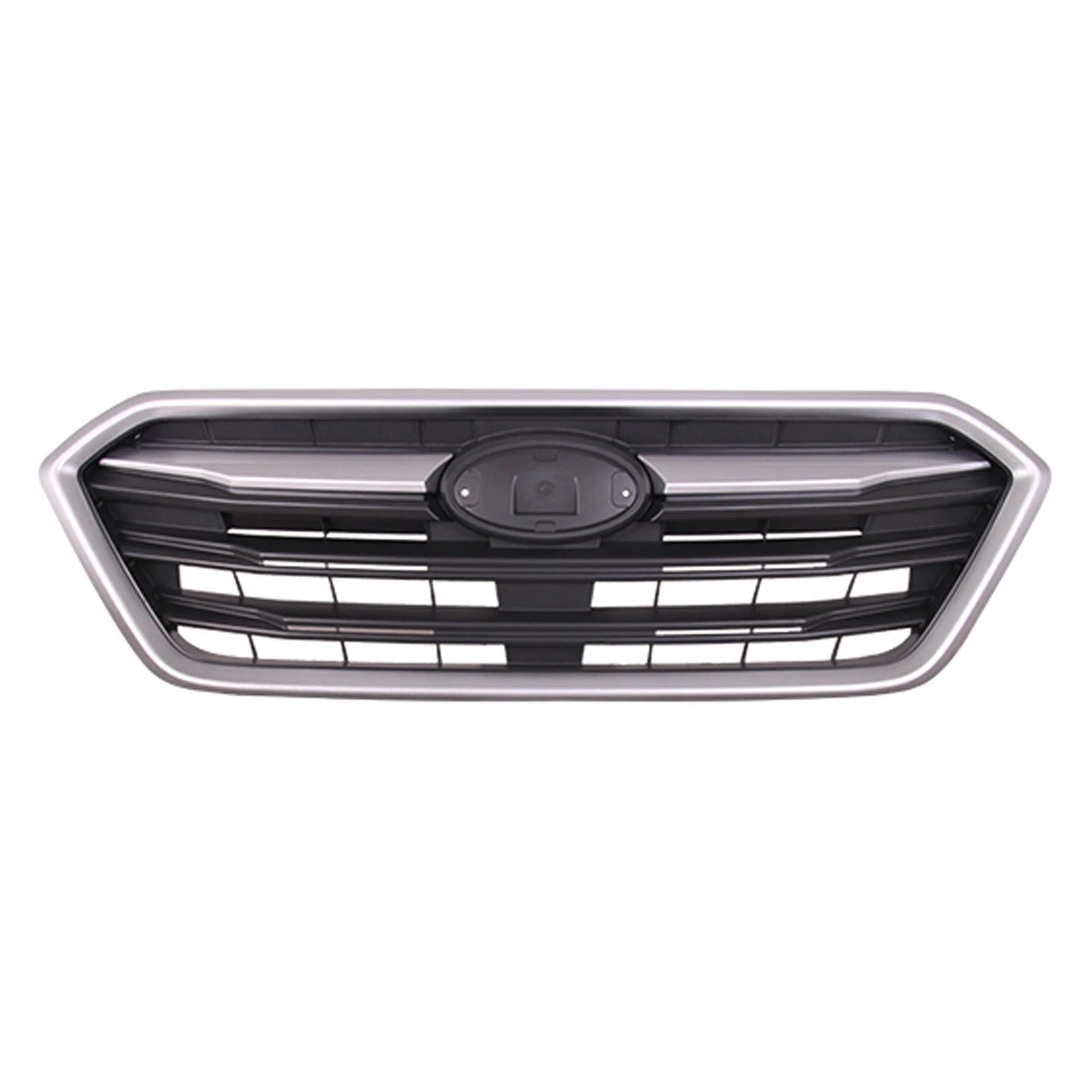 Replacement Black/Silver ABS Plastic Front Grille For 2018-2019 Subaru Legacy