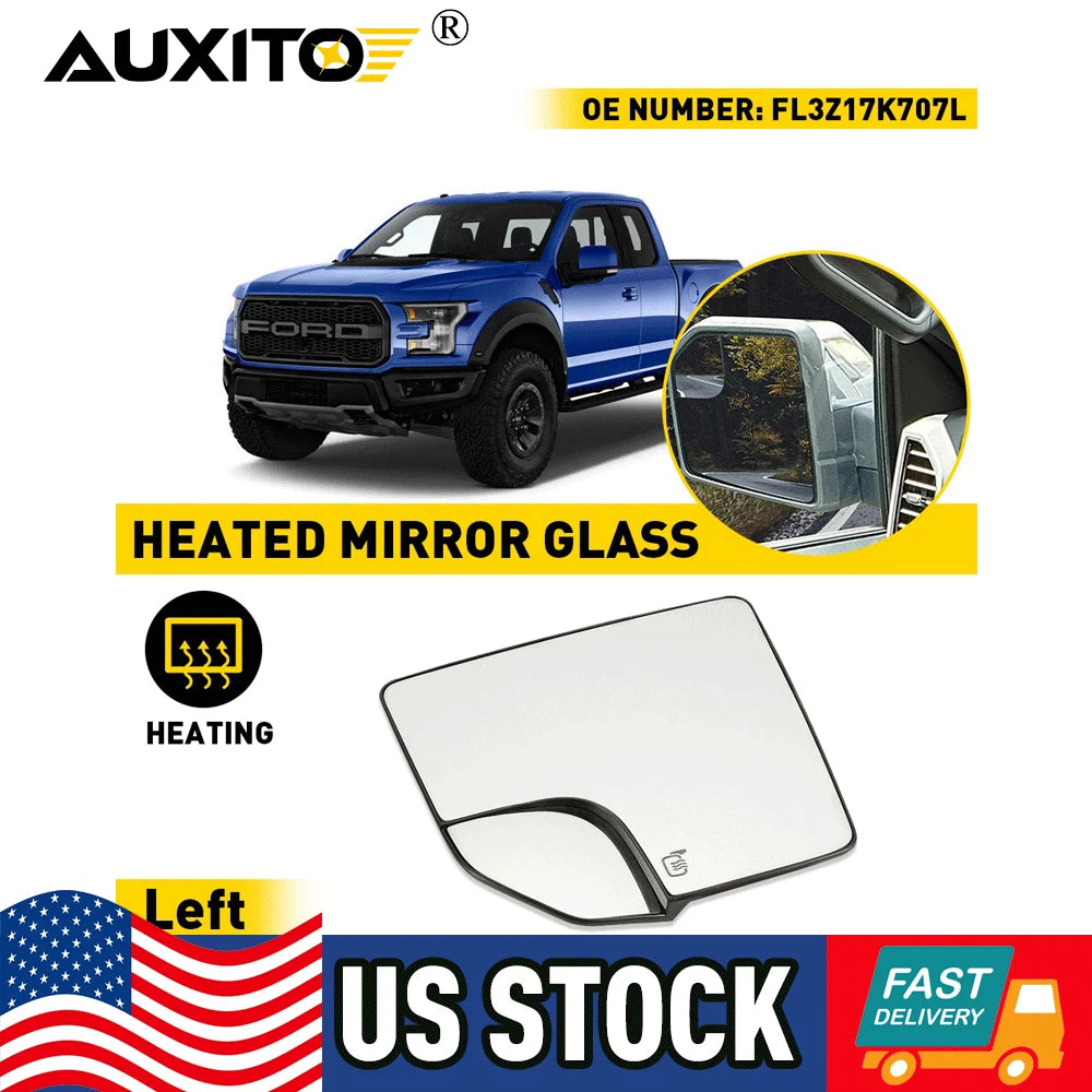 Heated Mirror Glass with Spotter for Ford F150 (YYYY–YYYY)