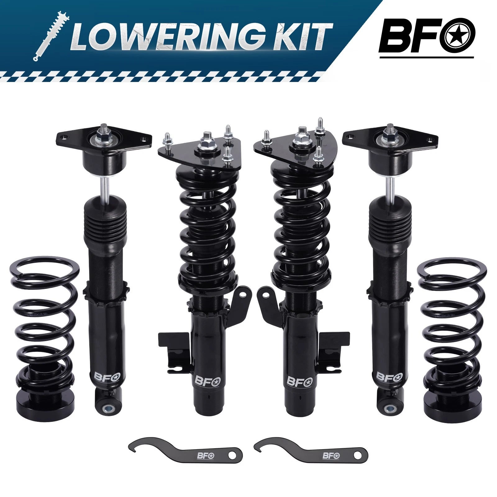 BFO Adjustable Coilovers for Mazda 3 BK BL (2004–2013)