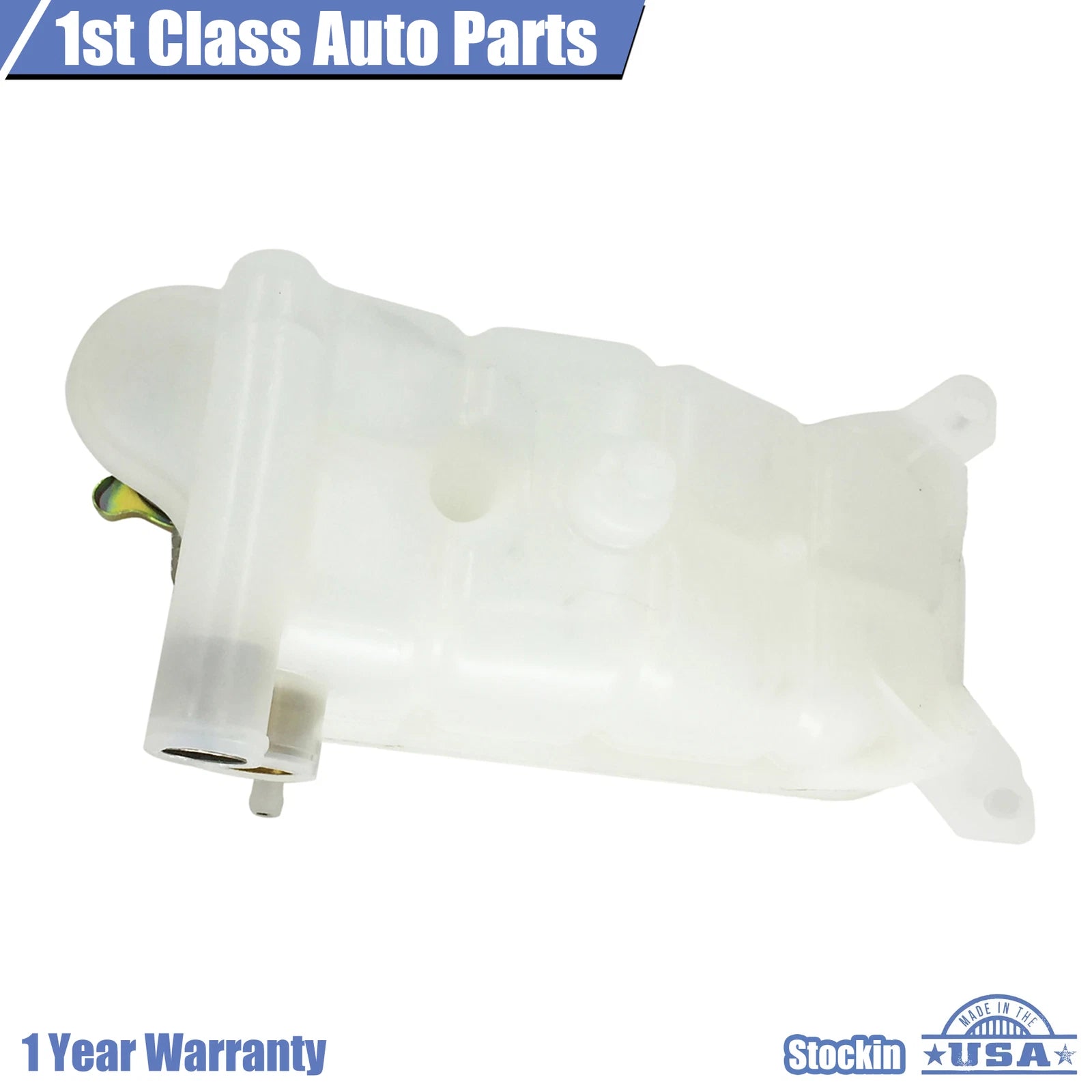 Coolant Overflow Tank Reservoir with Cap for Mercedes-Benz W201 W124 (1983–1996)