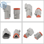 5 Pairs Waterproof DT 3Pin Connectors for Automotive (Year Range)