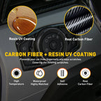 Carbon Fiber Headlight Switch Button Cover Trim for Ford F150/Mustang (2015–2019)
