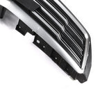 Set of 2 Front Upper Grille Replacements for Cadillac XTS (2018-2019) Black Chrome Mesh