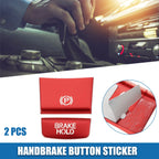 2pcs Handbrake Button Sticker for Honda HR-V (2016–2020) Red