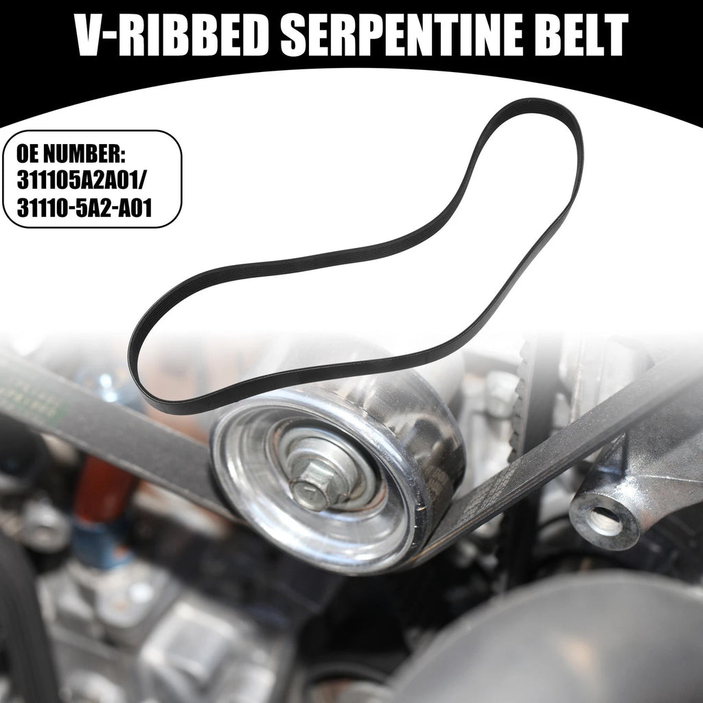 V-Ribbed Serpentine Belt No. 311105A2A01 for Honda Accord (2013–2017) Rubber