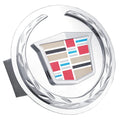 New on Chrome Class II Trailer Hitch Plug - Officially Licensed for Cadillac