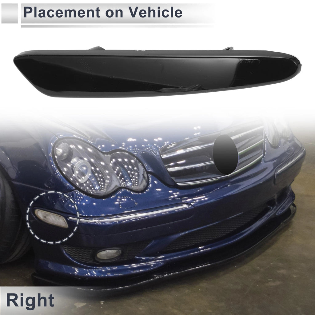 1 Pc Right Front Bumper Side Marker Light Cover for Chevy Corvette (2005–2012)