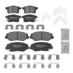 8pcs Ceramic Brake Pads Set for Honda Accord (2008–2017) w/Lubricant