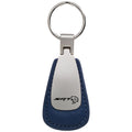 Blue Leather Teardrop Keychain - Officially Licensed for Dodge SRT Hellcat