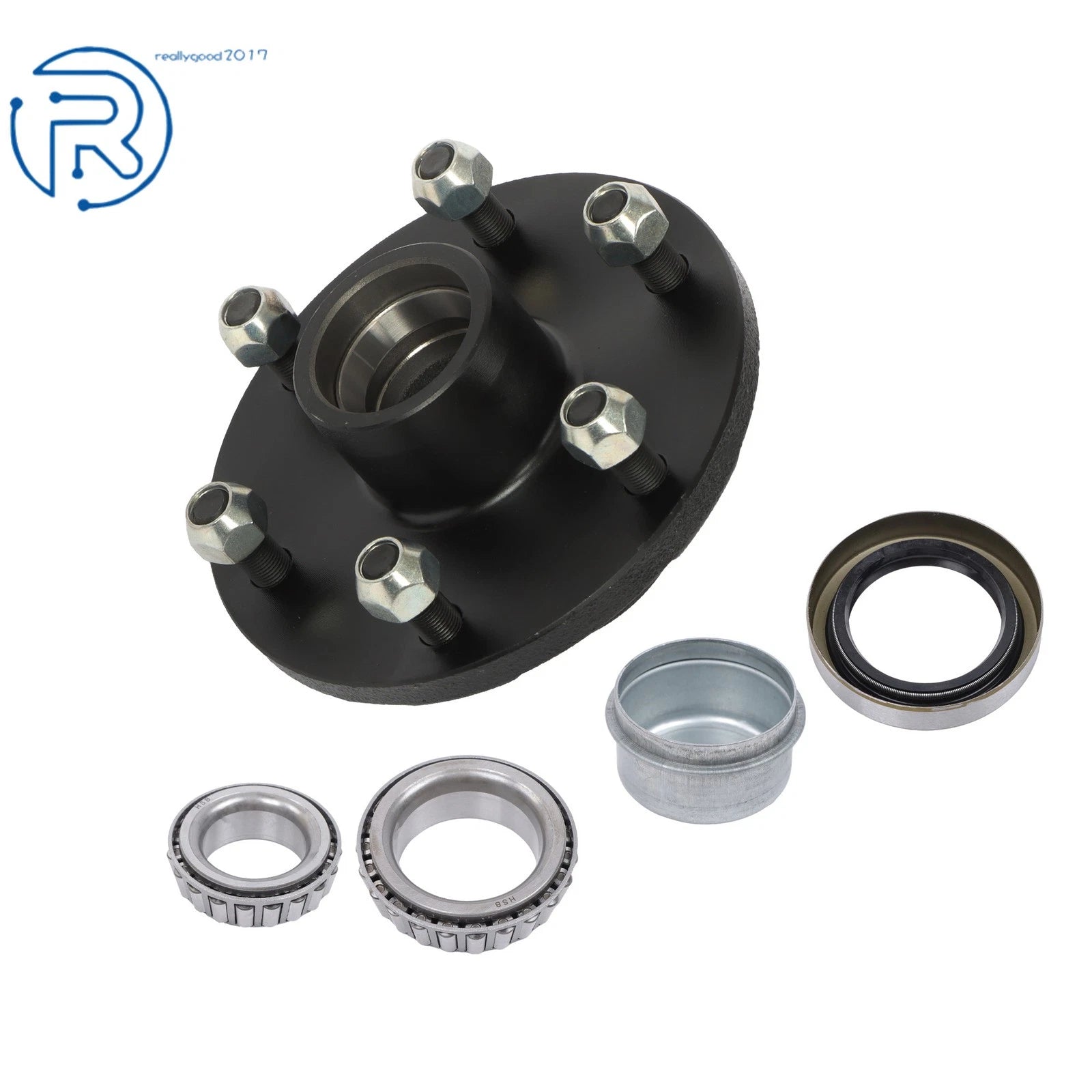6 Bolt Trailer Hub Assembly for 3500 lbs Spindle (6 on 5.5")
